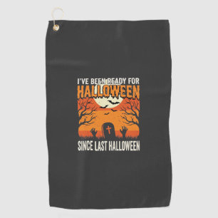 Ready For Halloween Graveyard Design_1 Golf Towel