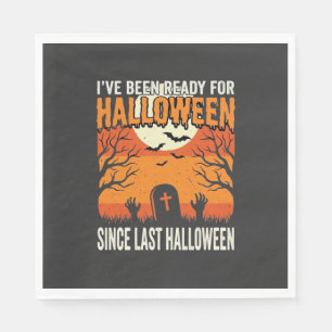 Ready For Halloween Graveyard Design_1 Napkin