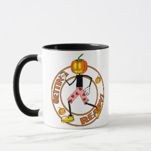 Ready for Halloween Pumpkin Retro Jack-O-Lantern Mug