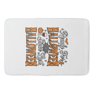 Ready For Halloween Vintage Engraving Shirt Design Bath Mat