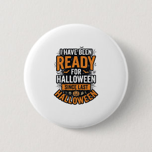 Ready For Halloween Vintage Spooky Shirt Design_1 6 Cm Round Badge