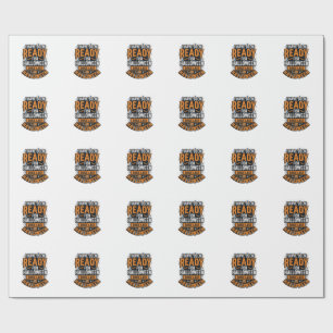 Ready For Halloween Vintage Spooky Shirt Design_1 Wrapping Paper