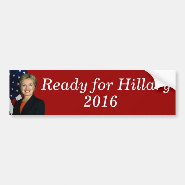 Ready for Hillary 2016 Bumper Sticker (Front)