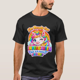 Ready for kindergarten unicorn first day of school T-Shirt