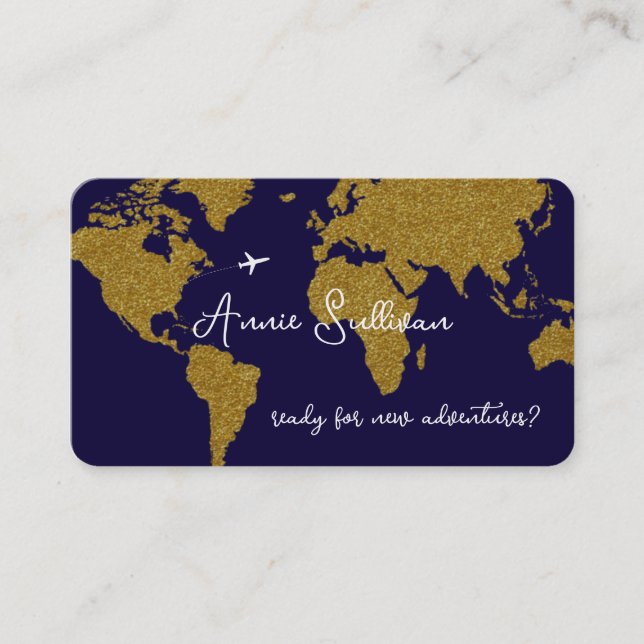 ready for new adventures? Travel Agent Business Card (Front)