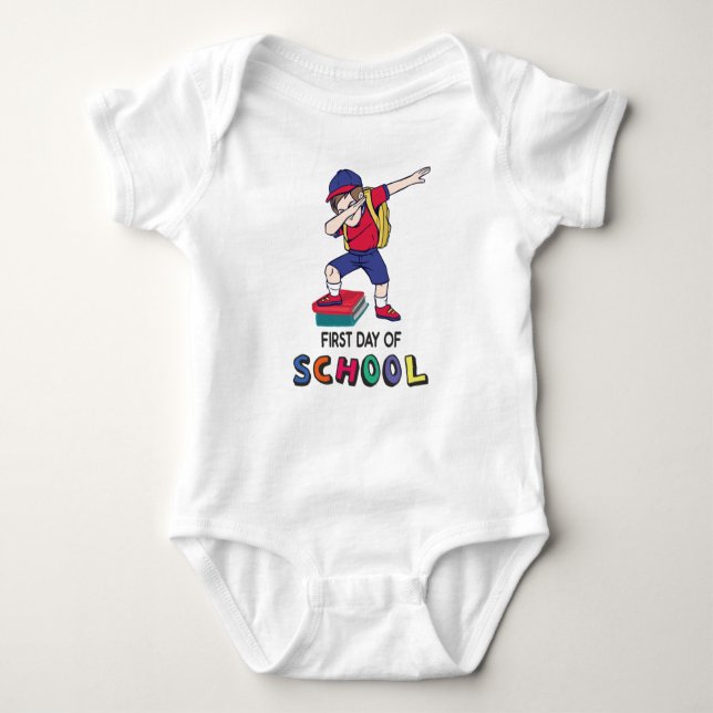 Ready for online school baby bodysuit (Front)
