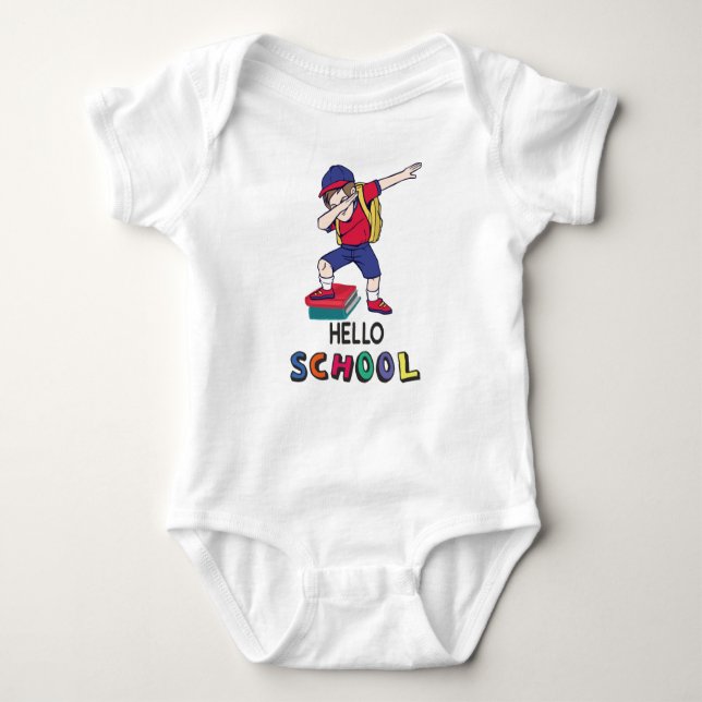 Ready for online school baby bodysuit (Front)