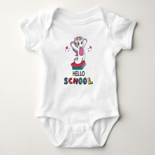 Ready for online school baby bodysuit