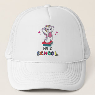 Ready for online school trucker hat