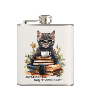 Ready For School Like A Boss Hip Flask