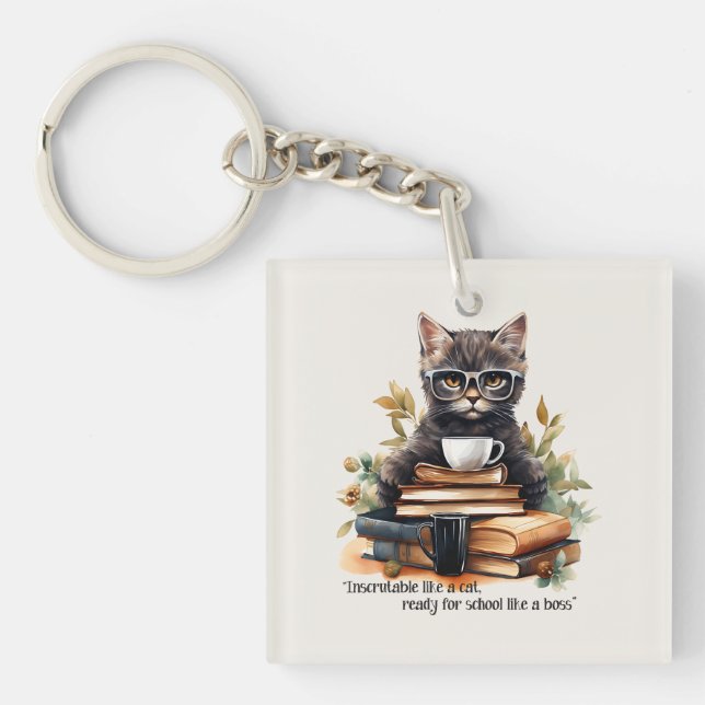 Ready For School Like A Boss Key Ring (Front)