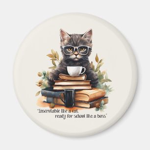 Ready For School Like A Boss Magnet