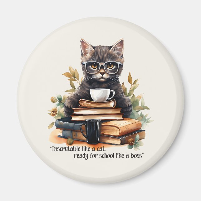 Ready For School Like A Boss Magnet (Front)