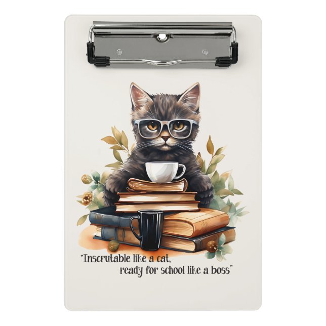 Ready For School Like A Boss Mini Clipboard (Front)