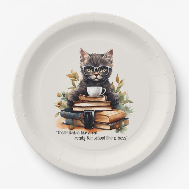 Ready For School Like A Boss Paper Plate (Front)