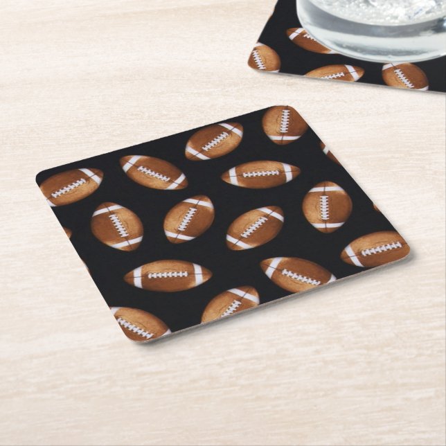 Ready For Some Football? Square Paper Coaster (Angled)