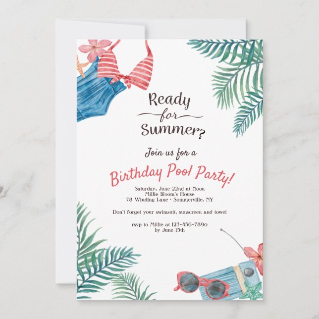 Ready for Summer? Invitation (Front)
