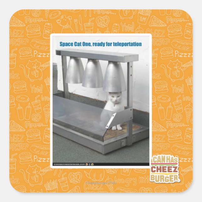 Ready for Teleportation Square Sticker (Front)