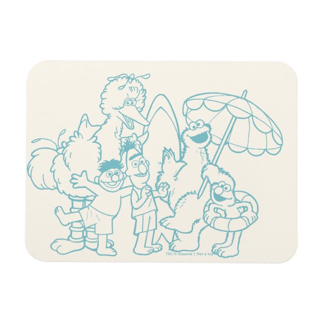 Ready for the Beach Magnet (Horizontal)