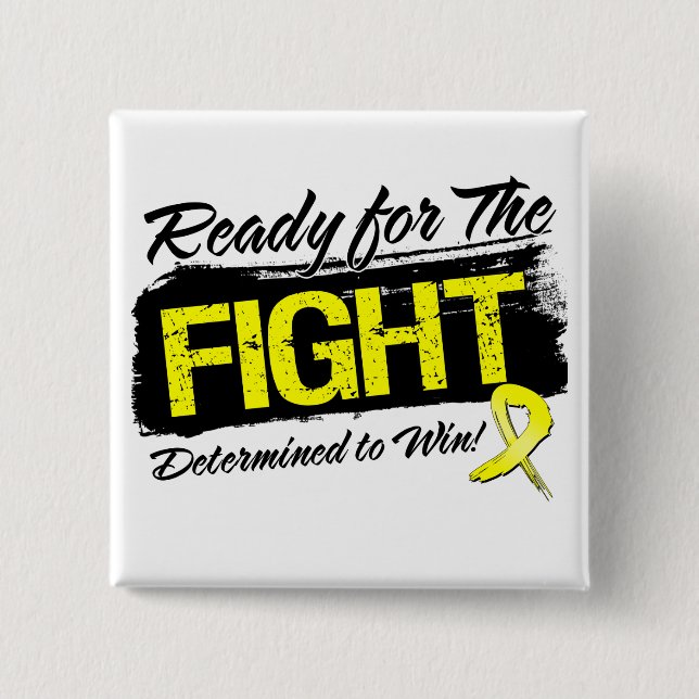 Ready For The Fight Ewing Sarcoma 15 Cm Square Badge (Front)