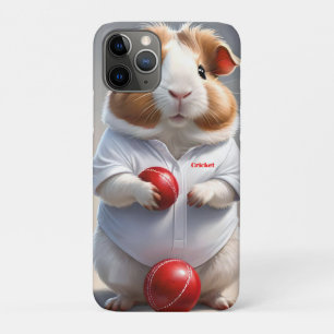 Ready For The Pitch, Guinea Pig Cricketer iPhone 11 Pro Case