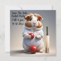 Ready for the Pitch: Guinea Pig in Cricket Gear,
