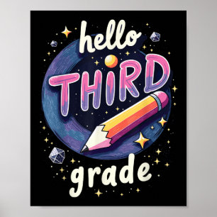 Ready For Third Grade Back To School Outfit Sunkis Poster