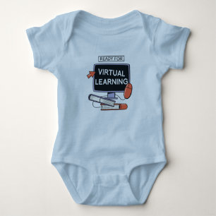 Ready for virtual learning baby bodysuit