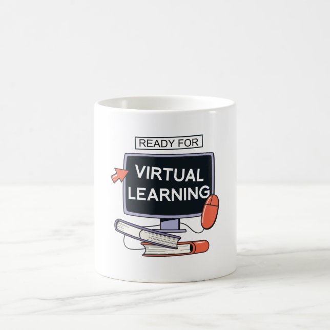 Ready for virtual learning coffee mug (Center)