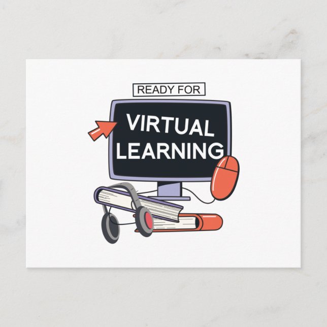 Ready for virtual learning postcard (Front)