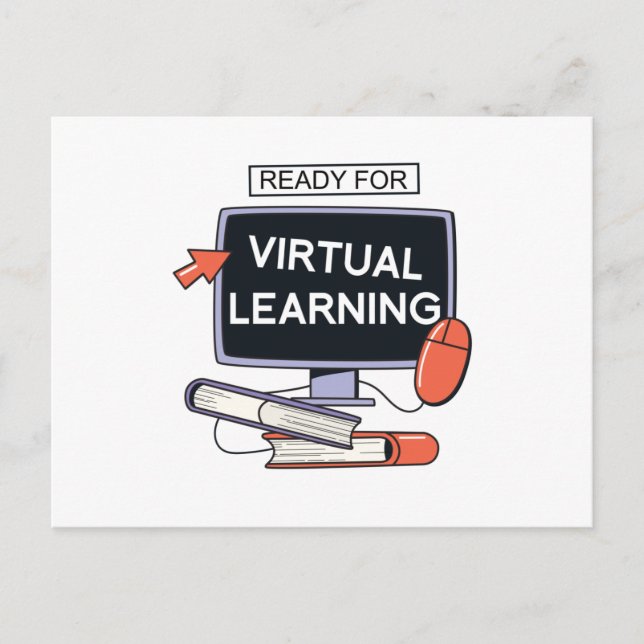 Ready for virtual learning postcard (Front)