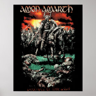 Ready For War Amon Amarth Retro Young Music Poster