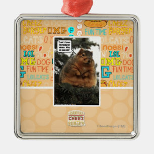 Ready for winter metal ornament