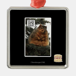 Ready for winter metal tree decoration