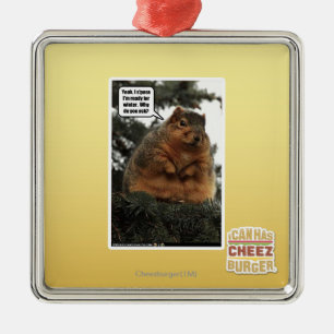 Ready for winter metal tree decoration