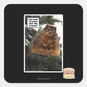 Ready for winter square sticker