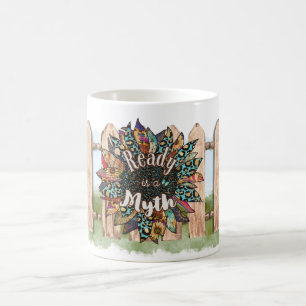 Ready is a Myth Leopard Sunflower Classic Mug