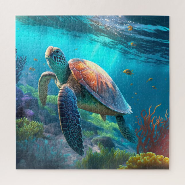 Ready-Made Turtle Jigsaw Puzzle – Just Add to Cart (Vertical)