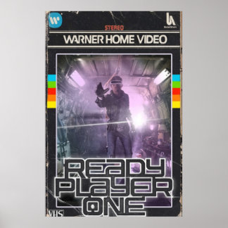 Ready Player One VHS Cover Poster