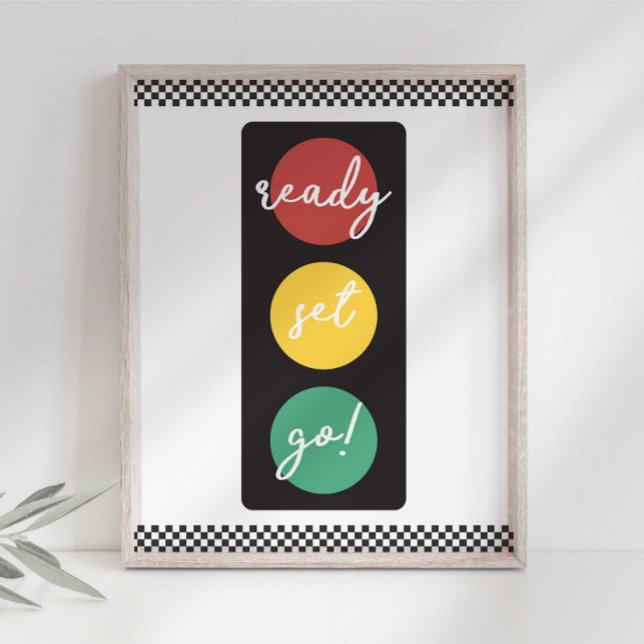 Ready Set Go Race Car Party Sign (Creator Uploaded)