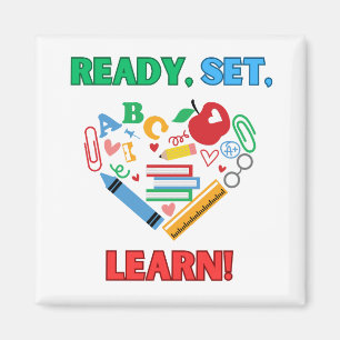 Ready Set Learn Back to School Refrigerator Magnet