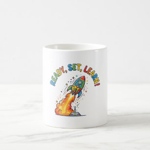 Ready Set Learn Rocket Back to School Coffee Mug