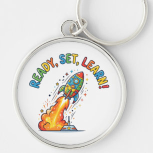 Ready Set Learn Rocket Back to School Key Ring