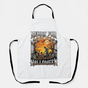 Ready Since Last Halloween Zombie Shopping Cart Gr Apron