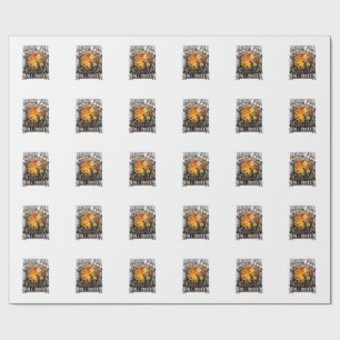 Ready Since Last Halloween Zombie Shopping Cart Gr Wrapping Paper