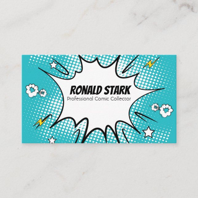 READY - Superheroe Business Card (Front)