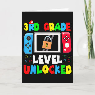 Ready To 3rd Grade Gamer First Day Of School Boy G Card