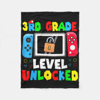 Ready To 3rd Grade Gamer First Day Of School Boy G Fleece Blanket