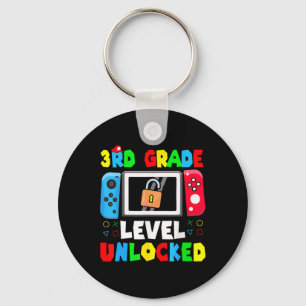 Ready To 3rd Grade Gamer First Day Of School Boy G Key Ring