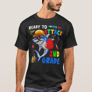 Ready To Attack 2nd Grade  Shark  Back To School 1 T-Shirt